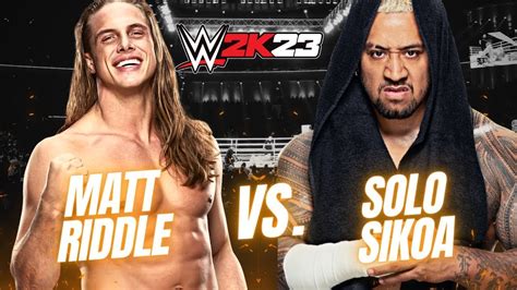 Matt Riddle battles Solo Sikoa in a No Disqualification Match